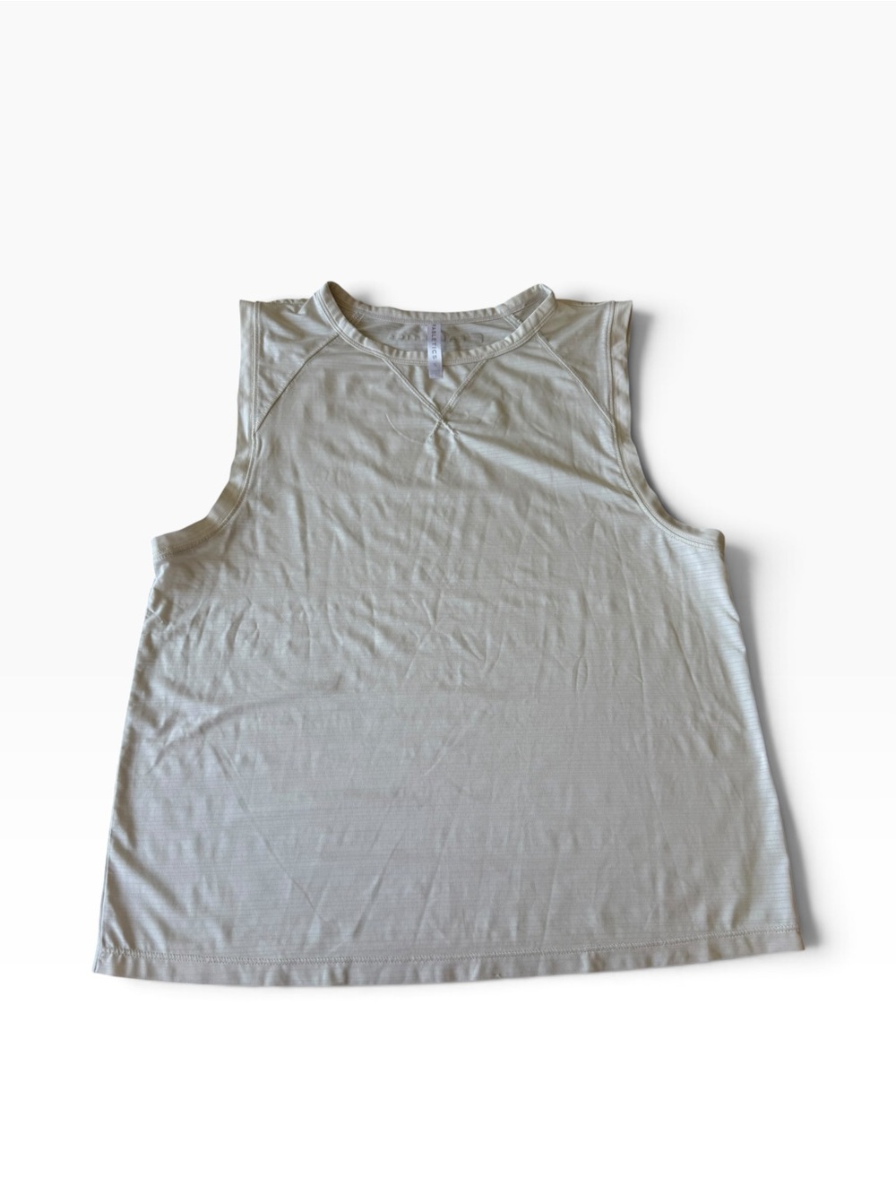 Fabletics Light Gray Sleeveless Tank Top